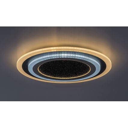 Rabalux - Iluminação de teto LED com regulação LED/56W/230V 3000/4000/6000K preto + comando