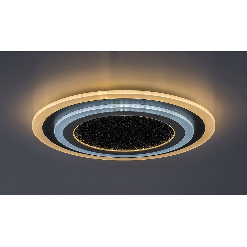 Rabalux - Iluminação de teto LED com regulação LED/56W/230V 3000/4000/6000K preto + comando