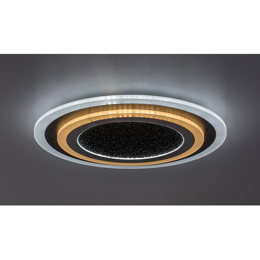 Rabalux - Iluminação de teto LED com regulação LED/56W/230V 3000/4000/6000K preto + comando