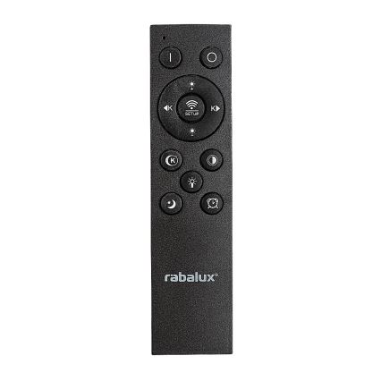 Rabalux - Iluminação de teto LED com regulação LED/56W/230V 3000/4000/6000K preto + comando
