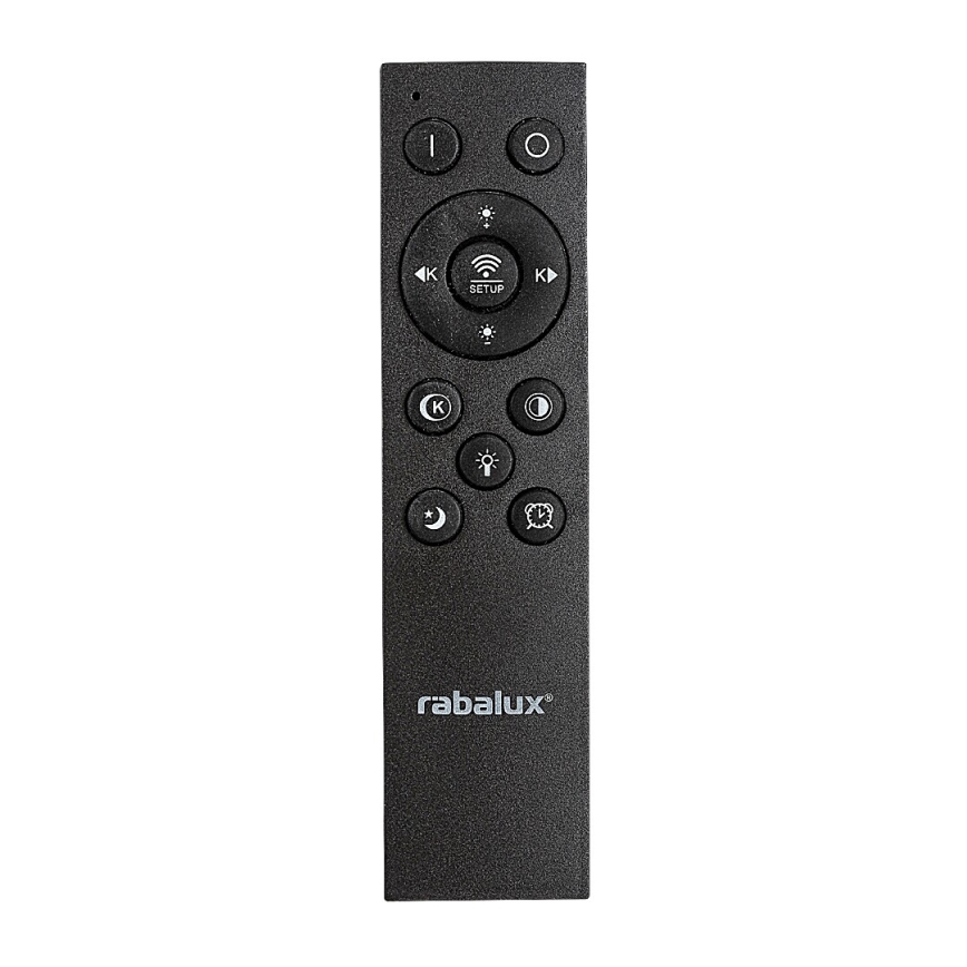 Rabalux - Iluminação de teto LED com regulação LED/56W/230V 3000/4000/6000K preto + comando