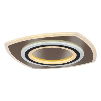 Rabalux - Iluminação de teto LED com regulação LED/60W/230V 3000/4000/6000K cromado mate/preto + comando