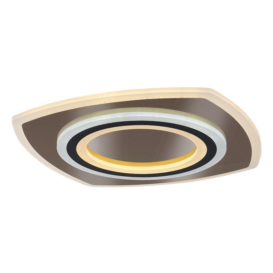 Rabalux - Iluminação de teto LED com regulação LED/60W/230V 3000/4000/6000K cromado mate/preto + comando