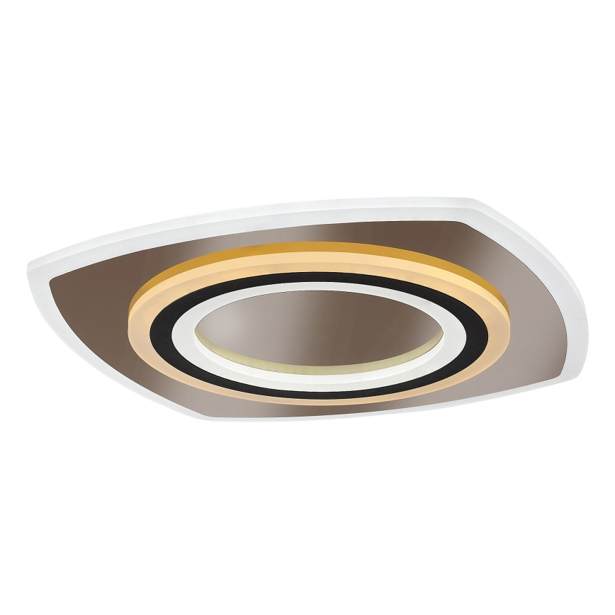 Rabalux - Iluminação de teto LED com regulação LED/60W/230V 3000/4000/6000K cromado mate/preto + comando