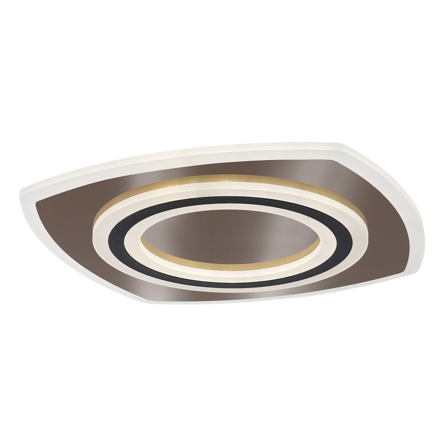 Rabalux - Iluminação de teto LED com regulação LED/60W/230V 3000/4000/6000K cromado mate/preto + comando