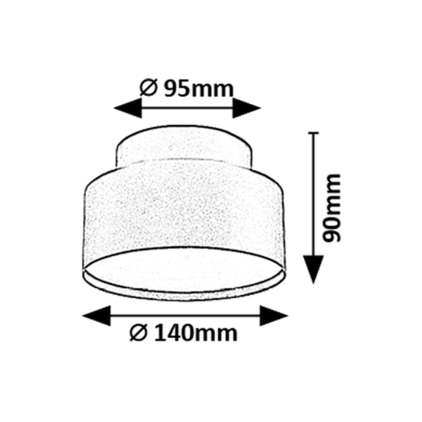 Rabalux - Iluminação de teto LED LED/24W/230V 3000K preto