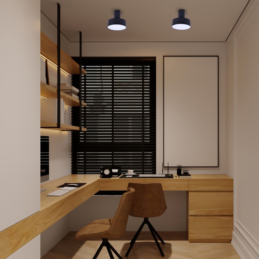 Rabalux - Iluminação de teto LED LED/16W/230V 3000K preto