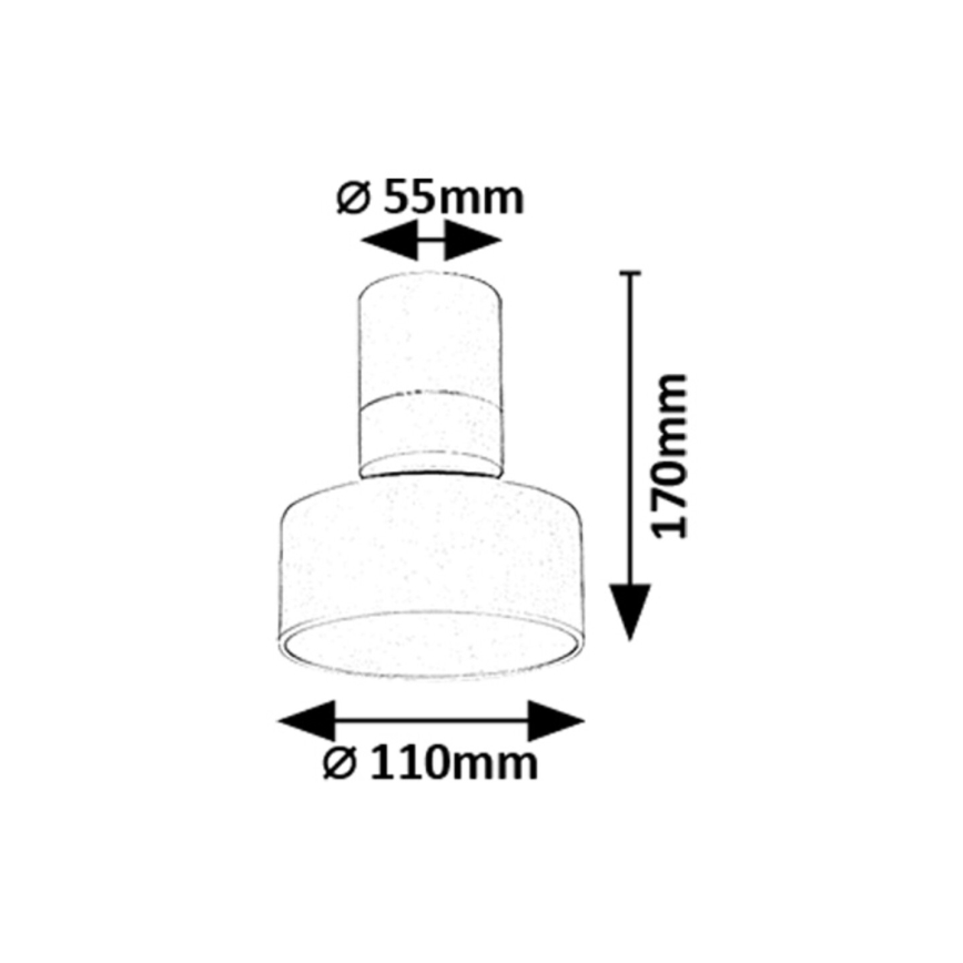 Rabalux - Iluminação de teto LED LED/10W/230V 3000K branco