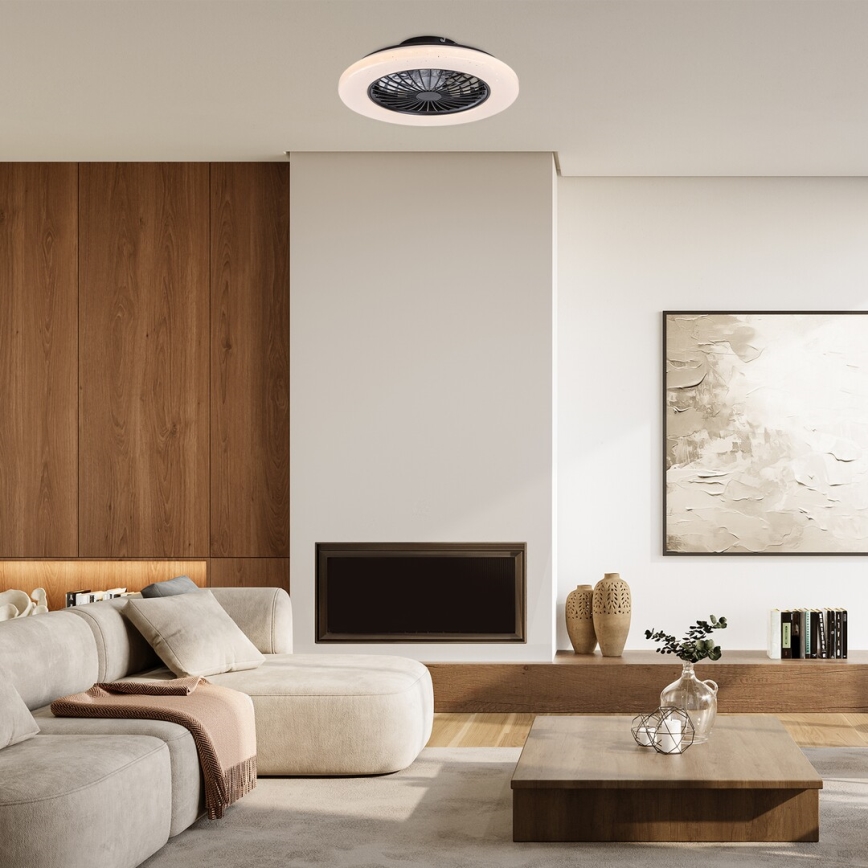 Rabalux - Iluminação de teto LED com regulação e ventoinha LED/48W/230V 3000-6500K + comando