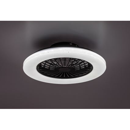 Rabalux - Iluminação de teto LED com regulação e ventoinha LED/48W/230V 3000-6500K + comando