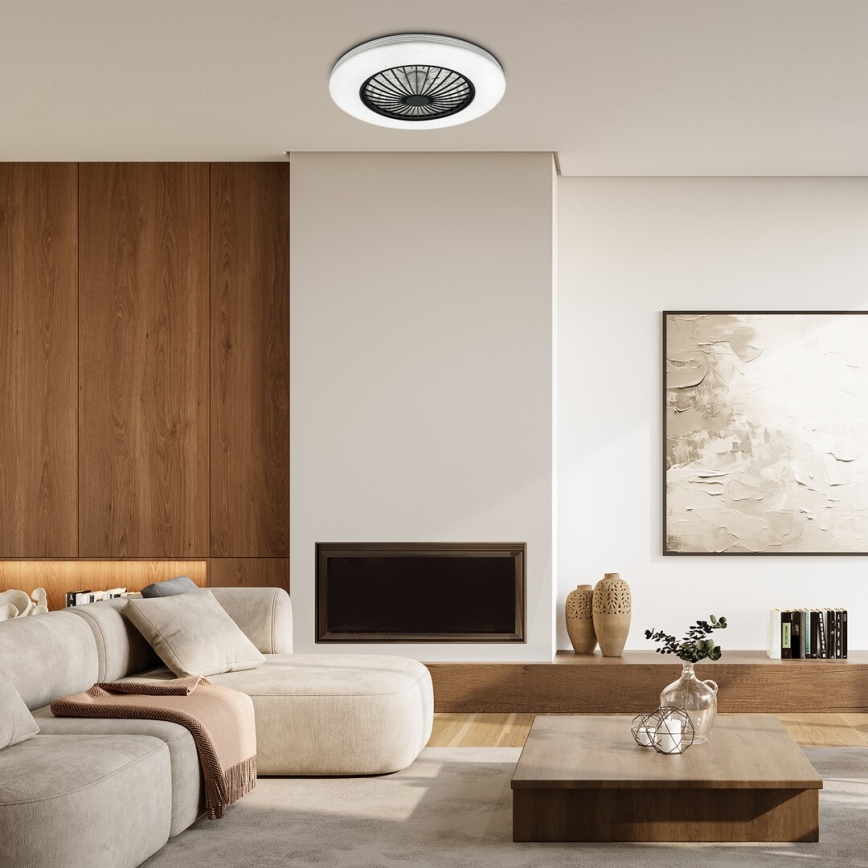 Rabalux - Iluminação de teto LED com regulação e ventoinha LED/48W/230V 3000-6500K + comando