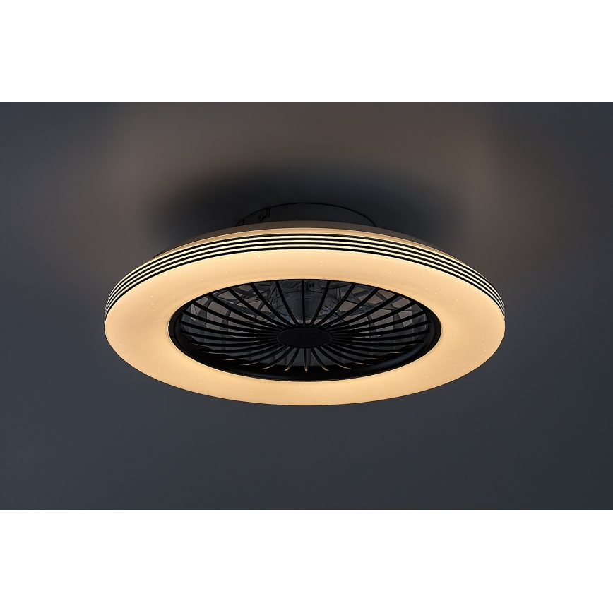 Rabalux - Iluminação de teto LED com regulação e ventoinha LED/48W/230V 3000-6500K + comando