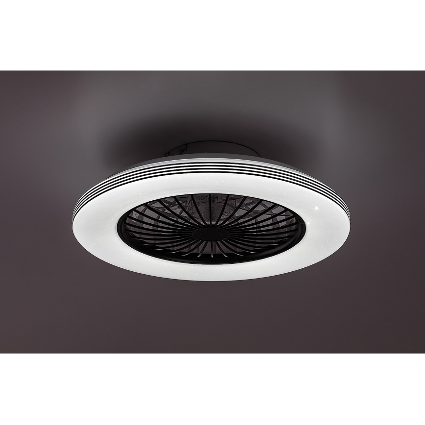 Rabalux - Iluminação de teto LED com regulação e ventoinha LED/48W/230V 3000-6500K + comando
