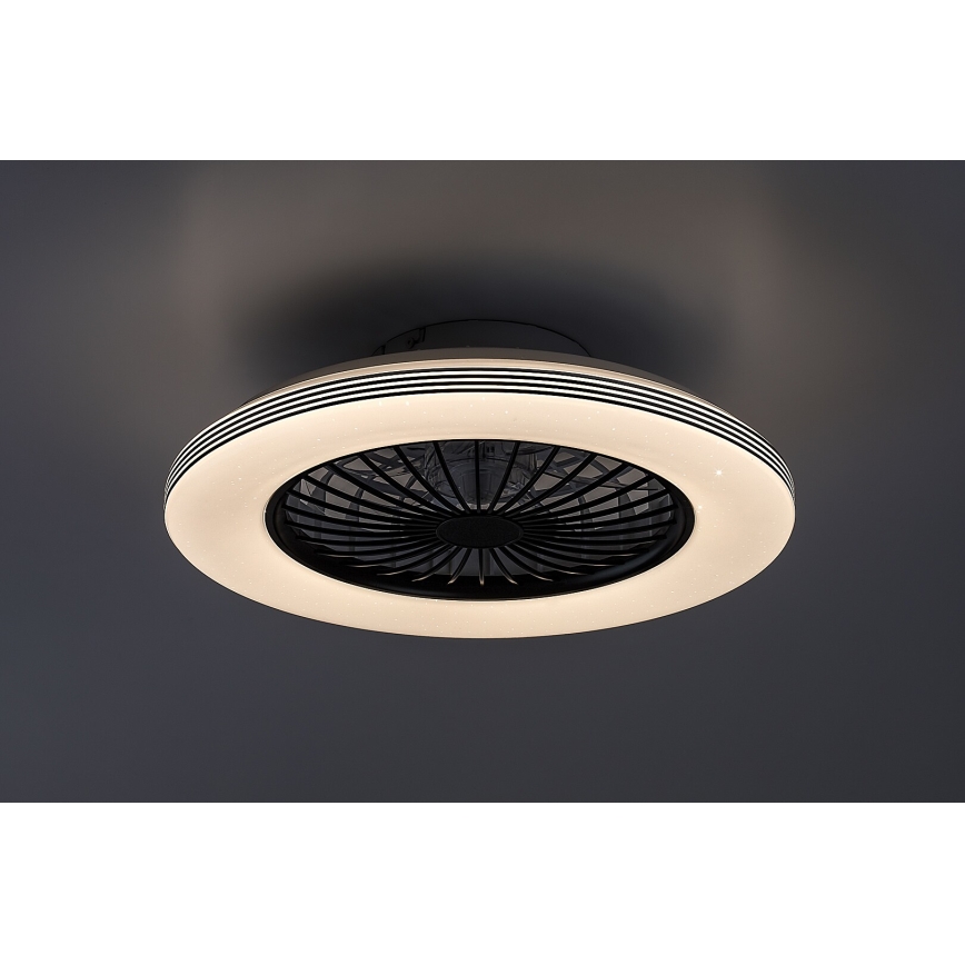 Rabalux - Iluminação de teto LED com regulação e ventoinha LED/48W/230V 3000-6500K + comando