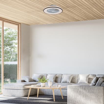 Rabalux - Iluminação de teto LED com regulação e ventoinha LED/48W/230V 3000-6500K + comando