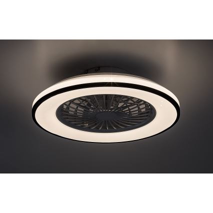 Rabalux - Iluminação de teto LED com regulação e ventoinha LED/48W/230V 3000-6500K + comando