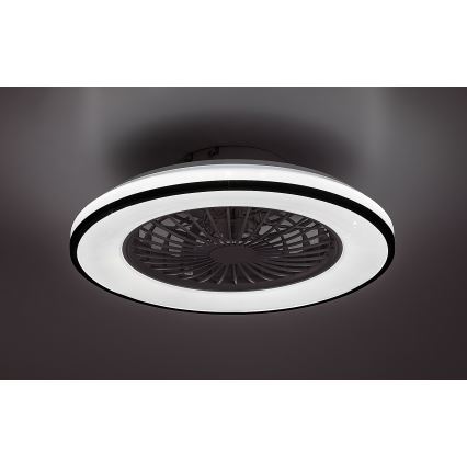 Rabalux - Iluminação de teto LED com regulação e ventoinha LED/48W/230V 3000-6500K + comando