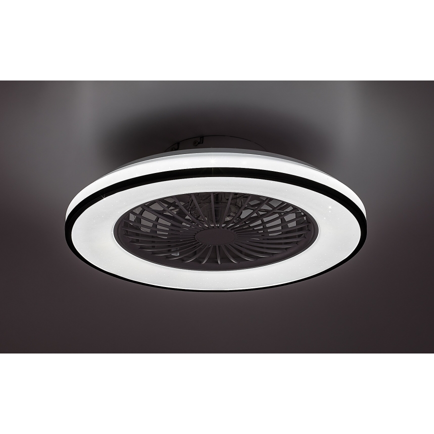 Rabalux - Iluminação de teto LED com regulação e ventoinha LED/48W/230V 3000-6500K + comando