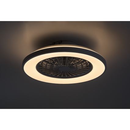 Rabalux - Iluminação de teto LED com regulação e ventoinha LED/48W/230V 3000-6500K + comando