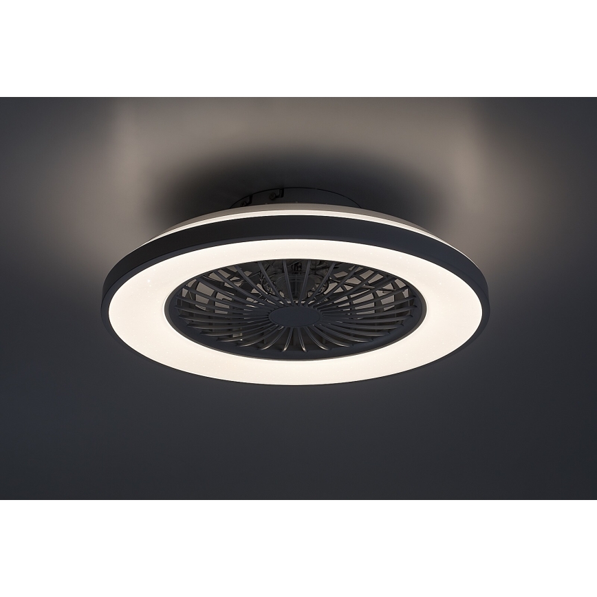 Rabalux - Iluminação de teto LED com regulação e ventoinha LED/48W/230V 3000-6500K + comando