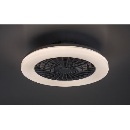 Rabalux - Iluminação de teto LED RGB com regulação e ventoinha LED/48W/230V 3000-6500K + comando