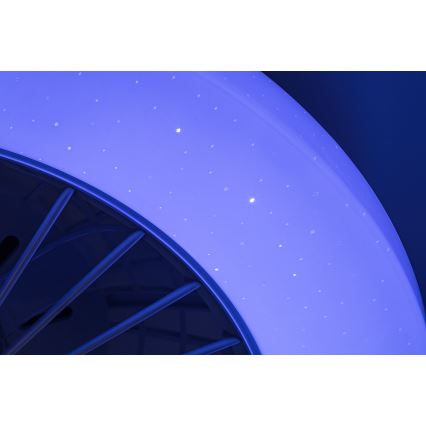 Rabalux - Iluminação de teto LED RGB com regulação e ventoinha LED/48W/230V 3000-6500K + comando