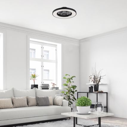 Rabalux - Iluminação de teto LED com regulação e ventoinha LED/72W/230V 3000-6500K + comando