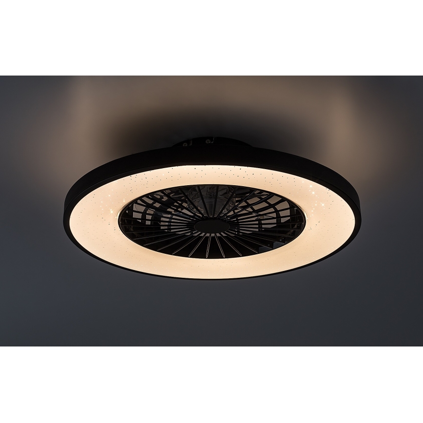 Rabalux - Iluminação de teto LED com regulação e ventoinha LED/72W/230V 3000-6500K + comando