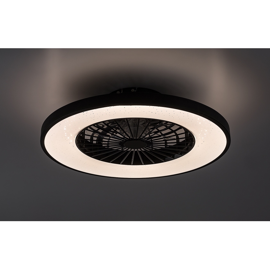 Rabalux - Iluminação de teto LED com regulação e ventoinha LED/72W/230V 3000-6500K + comando