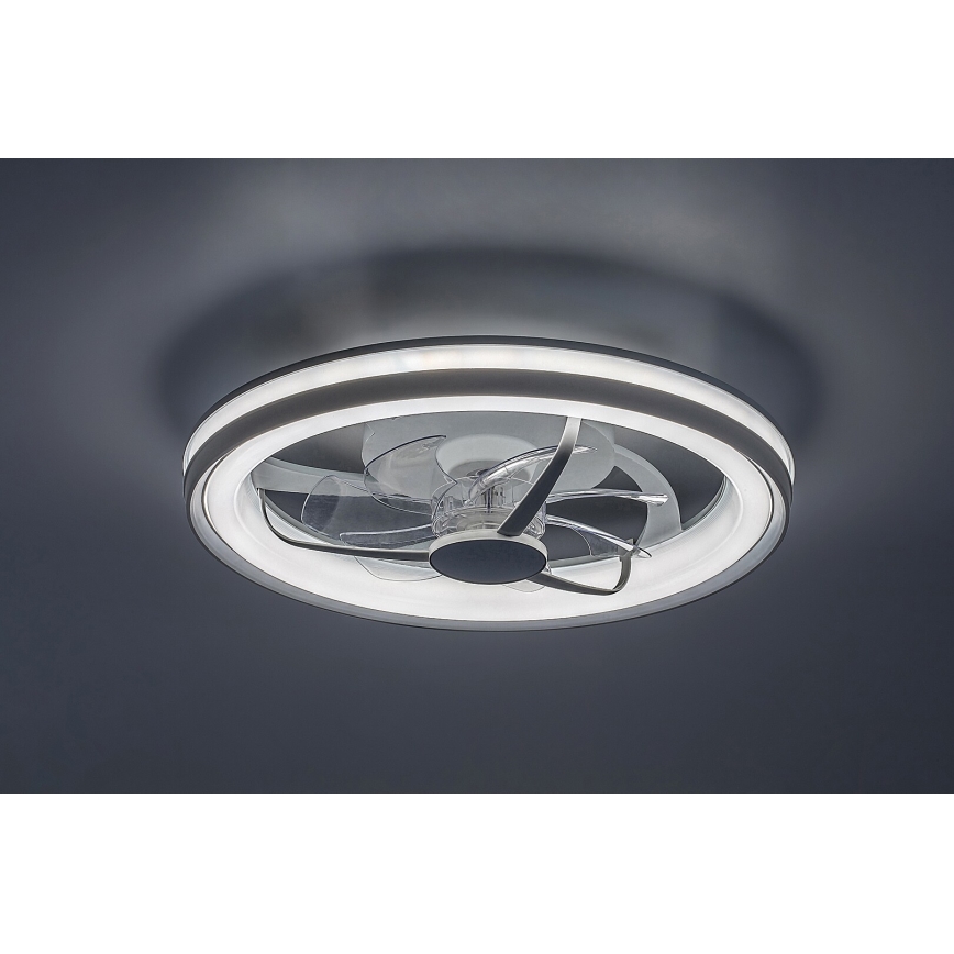 Rabalux - Iluminação de teto LED com regulação e ventoinha LED/40W/230V 3000/4000/6000K Wi-Fi + comando