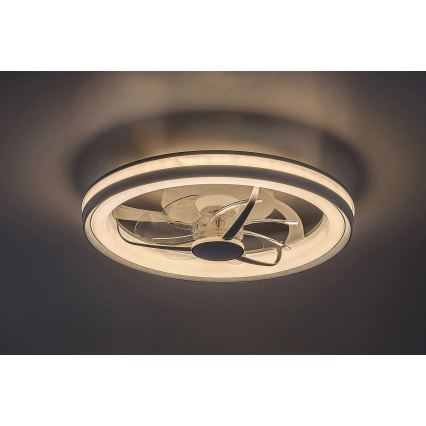 Rabalux - Iluminação de teto LED com regulação e ventoinha LED/40W/230V 3000/4000/6000K Wi-Fi + comando