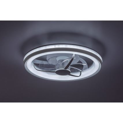Rabalux - Iluminação de teto LED com regulação e ventoinha LED/40W/230V 3000/4000/6000K Wi-Fi + comando