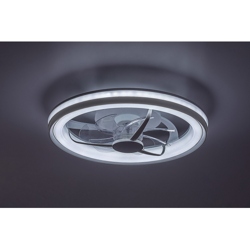 Rabalux - Iluminação de teto LED com regulação e ventoinha LED/40W/230V 3000/4000/6000K Wi-Fi + comando