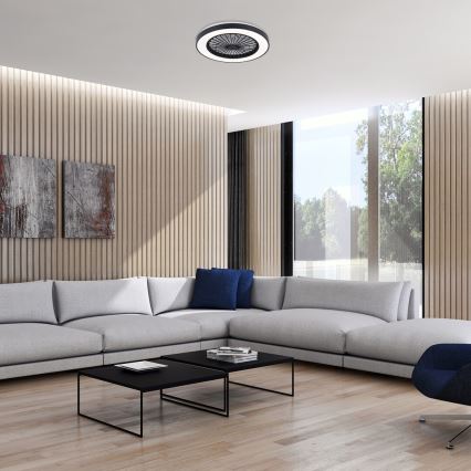 Rabalux - Iluminação de teto LED com regulação e ventoinha LED/40W/230V 3000/4000/6000K Wi-Fi + comando