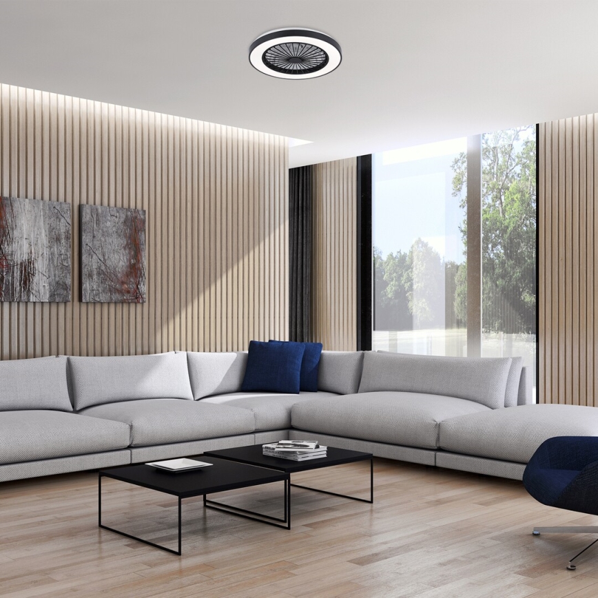 Rabalux - Iluminação de teto LED com regulação e ventoinha LED/40W/230V 3000/4000/6000K Wi-Fi + comando