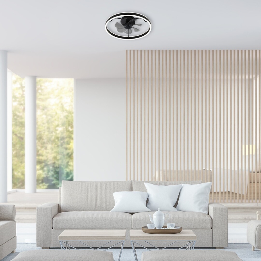 Rabalux - Iluminação de teto LED com regulação e ventoinha LED/40W/230V 3000/4000/6000K Wi-Fi + comando