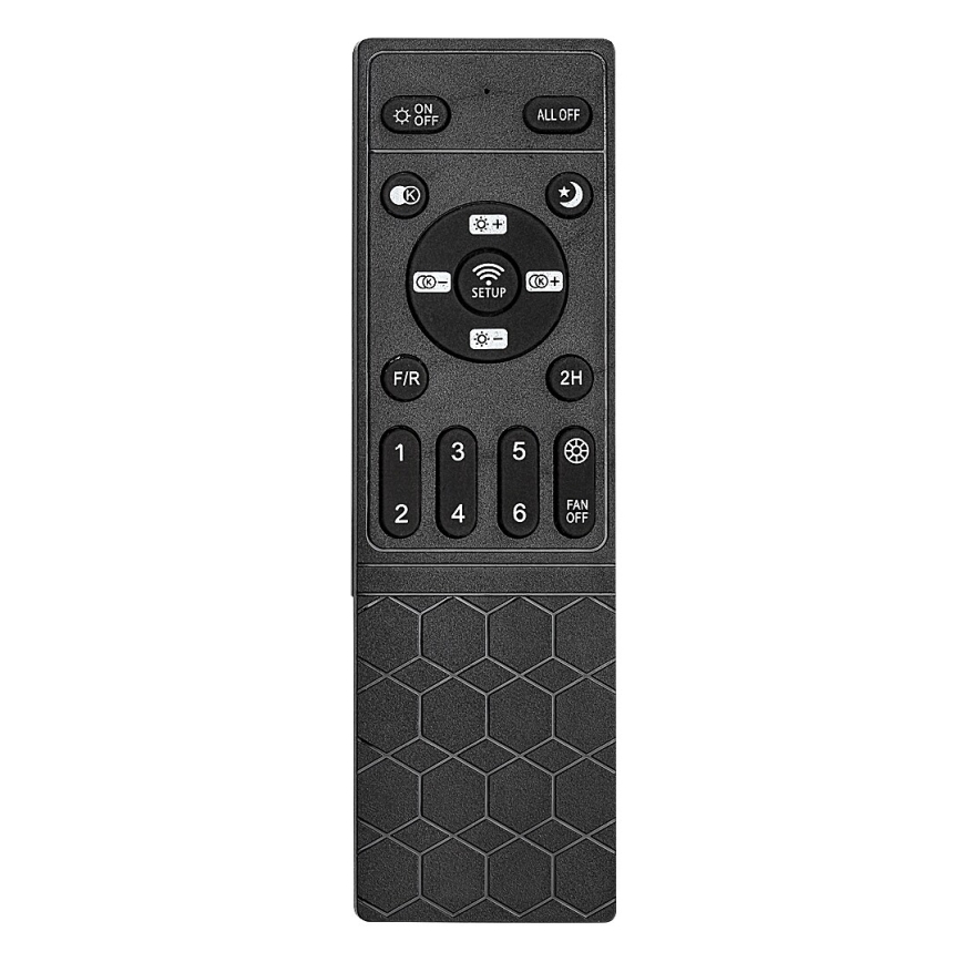 Rabalux - Iluminação de teto LED com regulação e ventoinha LED/50W/230V 3000/4000/6000K Wi-Fi + comando