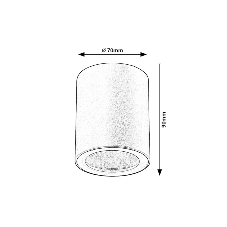 Rabalux - Candeeiro de teto 1xGU10/35W/230V, Ø 7 cm, branco