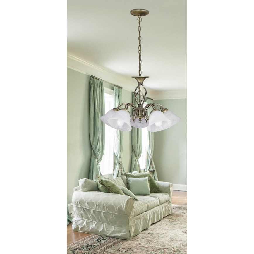 Rabalux 7135 - Candelabro numa corrente BECKWORTH 5xE14/40W/230V