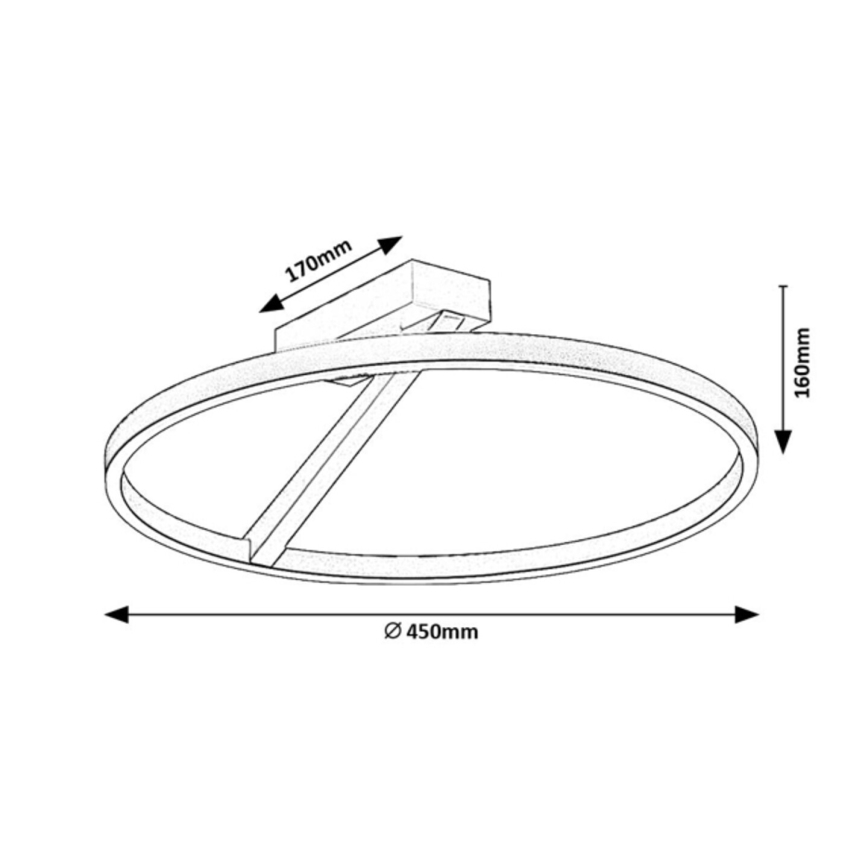 Rabalux - Candeeiro de tecto LED 24W/230V 3000K Ø 45 cm
