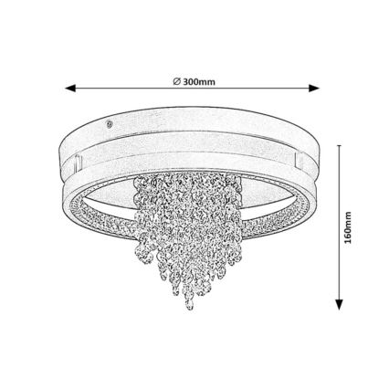 Rabalux - Luminária de teto LED/20W/230V 3000/3500/4000K Ø 30 cm