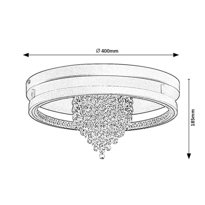Rabalux - Plafon LED 30W/230V, 3000/3500/4000K, Ø 40 cm