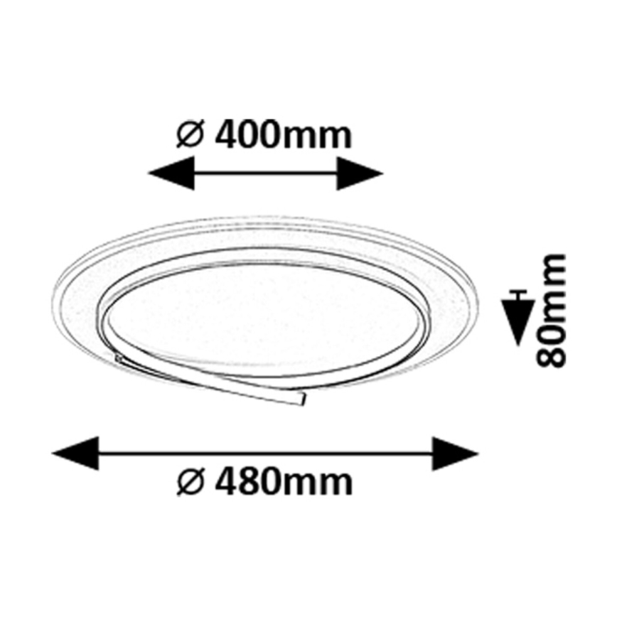 Rabalux - Iluminação de teto LED LED/40W/230V 4000K