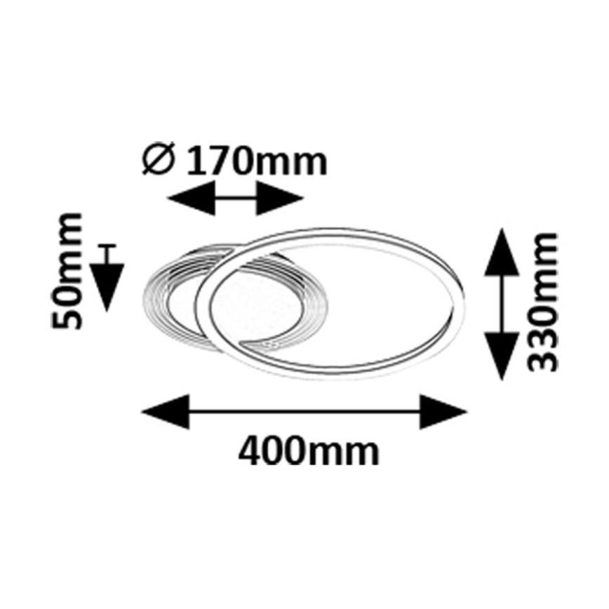 Rabalux - Iluminação de teto LED LED/24W/230V 3000K