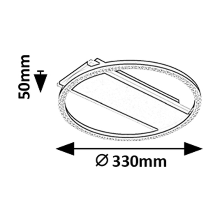 Rabalux - Iluminação de teto LED LED/24W/230V 3000K