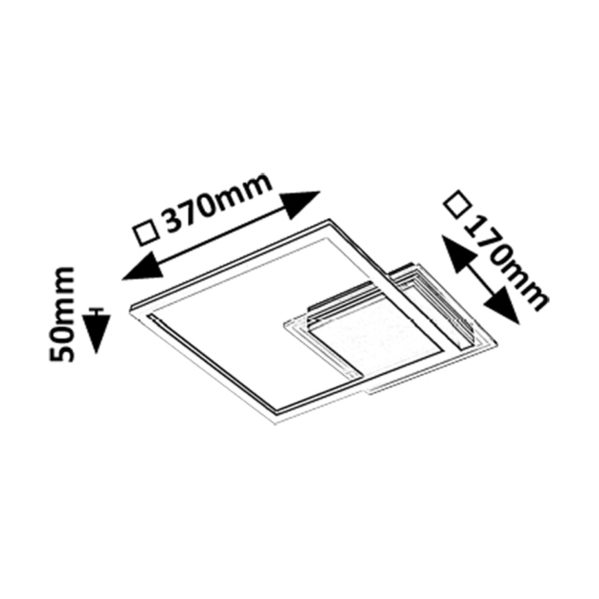 Rabalux - Iluminação de teto LED LED/24W/230V 3000K