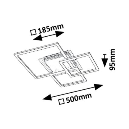 Rabalux - Iluminação de teto LED LED/40W/230V 3000K