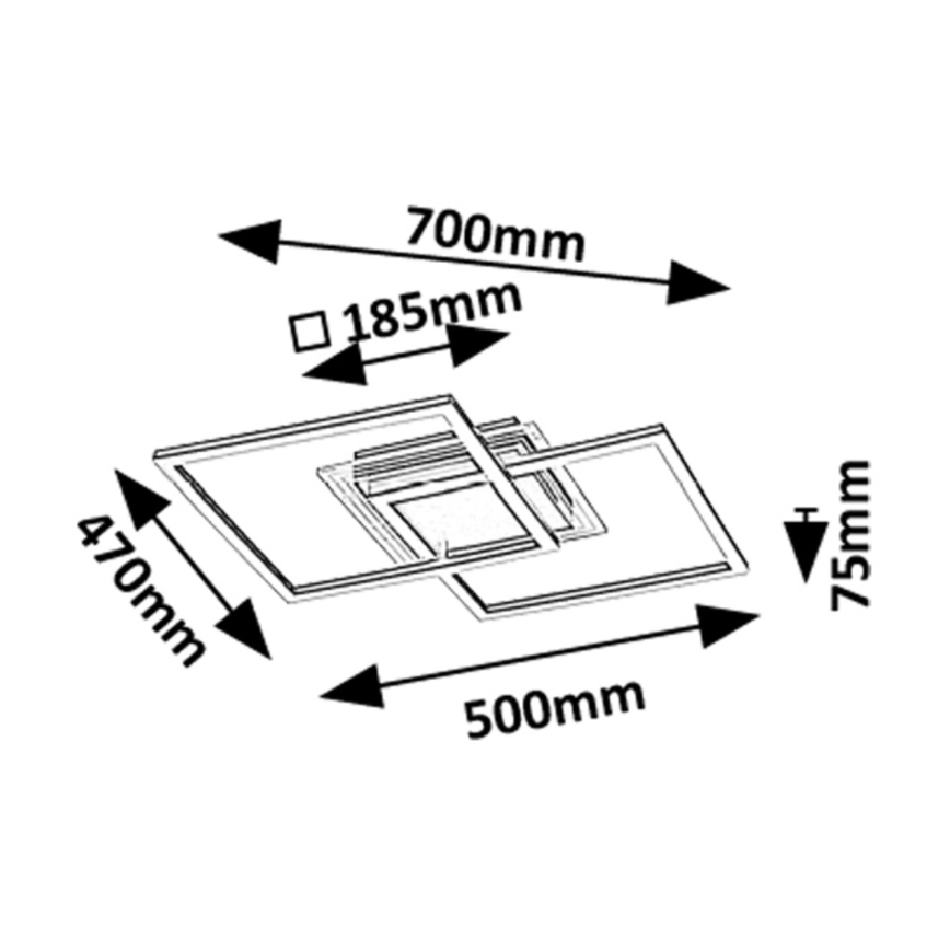 Rabalux - Iluminação de teto LED LED/28W/230V 3000K
