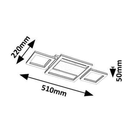 Rabalux - Iluminação de teto LED LED/24W/230V 4000K