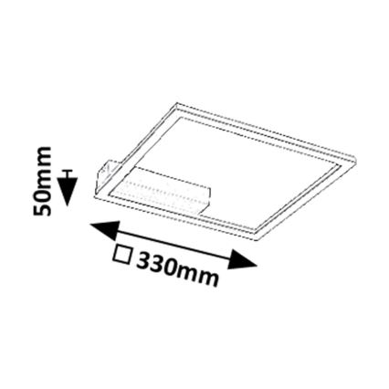 Rabalux - Iluminação de teto LED LED/24W/230V 3000K